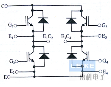 全橋模塊內(nèi)部等效電路圖